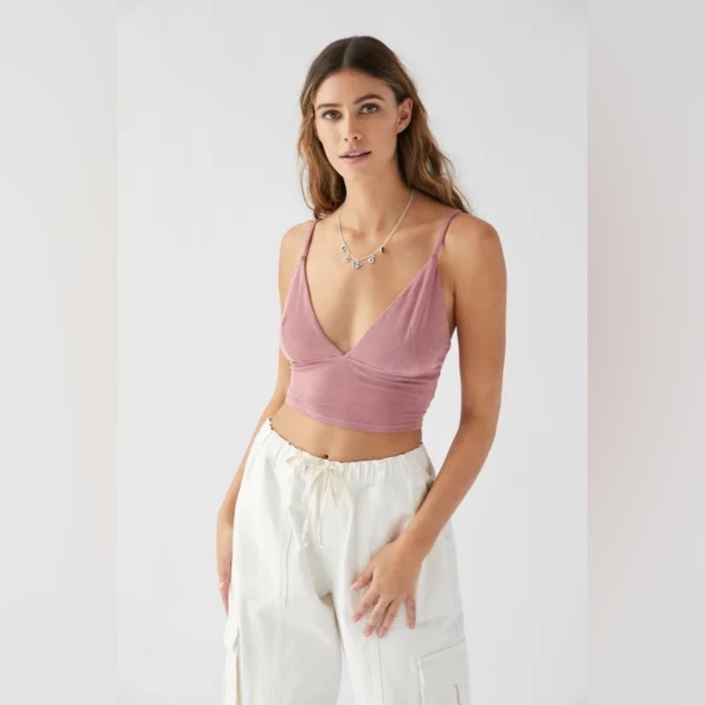 Urban Outfitters pink crop top